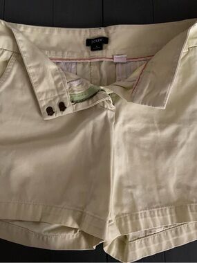 J. Crew Pale Yellow Low-Fit Shorts